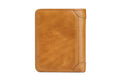 Mens Leather Trifold RFID Wallet With 2 ID Window With Gift Box  Brown