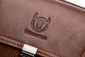 Mens Leather Waist Belt Phone Bag Mini Crossbody Shoulder Bag Purse Brown TRANSVERSE