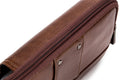 Mens Leather Waist Belt Phone Bag Mini Crossbody Shoulder Bag Purse Brown TRANSVERSE