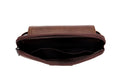 Mens Leather Waist Belt Phone Bag Mini Crossbody Shoulder Bag Purse Brown TRANSVERSE