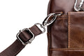 Mens Leather Waist Belt Phone Bag Mini Crossbody Shoulder Bag Purse Brown VERTICAL