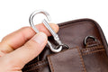 Mens Leather Waist Belt Phone Bag Mini Crossbody Shoulder Bag Purse Brown VERTICAL