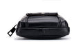 Mens Leather Waist Fanny Pack Mobile Phone Belt Waist Bag Black