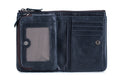 Mens Leather Wallet with Coin Pocket RFID Bifold Purse Card Holder Gift Black