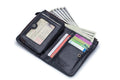 Mens Leather Wallet with Coin Pocket RFID Bifold Purse Card Holder Gift Black