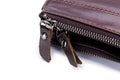 Mens Leather Wallet with Coin Pocket RFID Bifold Purse Card Holder Gift Coffee