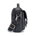 Mens Messenger Bag Vintage Waterproof Leather Laptop Retro Office Briefcase Black