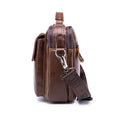 Mens Messenger Bag Vintage Waterproof Leather Laptop Retro Office Briefcase Coffee

