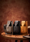 Mens Vintage Leather Belt Bag Cell Phone Purse Waist Bag
