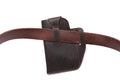 Mens Vintage Leather Belt Bag Cell Phone Purse Waist Bag Brown