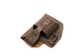 Mens Vintage Leather Belt Bag Cell Phone Purse Waist Bag Coffee