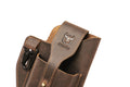 Mens Vintage Leather Belt Bag Cell Phone Purse Waist Bag Coffee