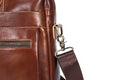 Mens Vintage Leather Briefcase 16 Inch Messenger Laptop Work Business Bag Brown