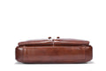 Mens Vintage Leather Briefcase 16 Inch Messenger Laptop Work Business Bag Brown